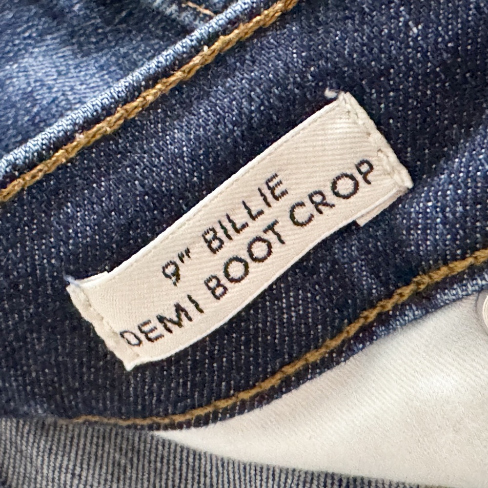 J.Crew Billie Demi Boot Crop Jeans Wms Size 29 High Rise Button Fly Medium Wash - Picture 8 of 10